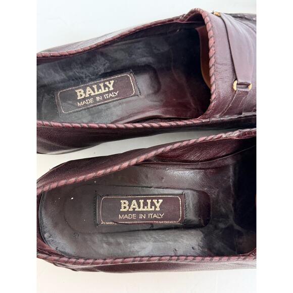 Bally Switzerland Bit Handmade Loafer Mens 11 Leather Brown Slip On Dress Shoe main image 4